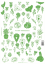 Green Easter stickers