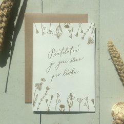 Be Nice ECO card Friendship is another word for love