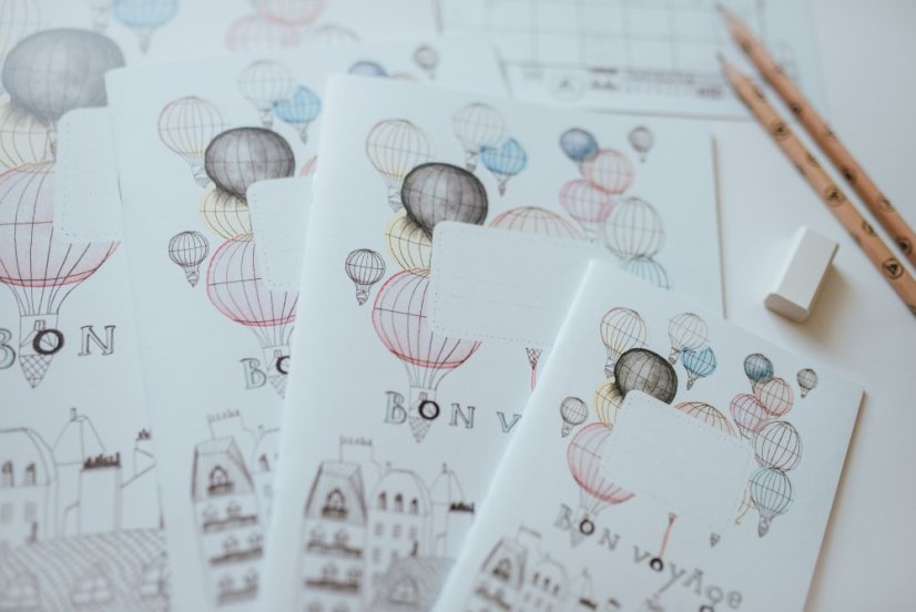 Be Nice EKO Sada pro školáčky - 2. - 3. třída - Design sešitu: Bon voyage