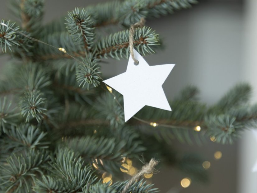 Be Nice ECO Christmas paper decorations without motive - bright
