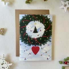 Be Nice ECO Christmas card - Winter Wonderland - heart