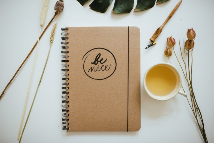 Be Nice Paper Notebook Natural Lined Side Binding A4/A5
