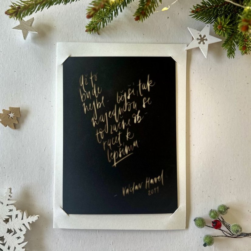 Be Nice ECO New year card Havel