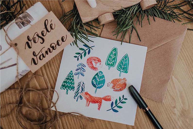 Be Nice ECO Christmas card - Family