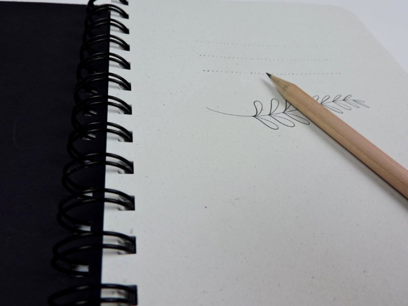 Be Nice Paper Notebook Black Lined Side Binding A4/A5 - Size: A4 - 22,2 x 29,7 cm