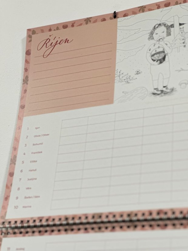 Be Nice EKO Rodinný nástěnný kalendář