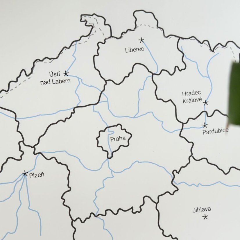 Be Nice EKO mapa České republiky - velikost A2