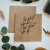 Be Nice card brown - Do what you love