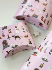 Be Nice ECO Christmas gift boxes pink - English Fairytale