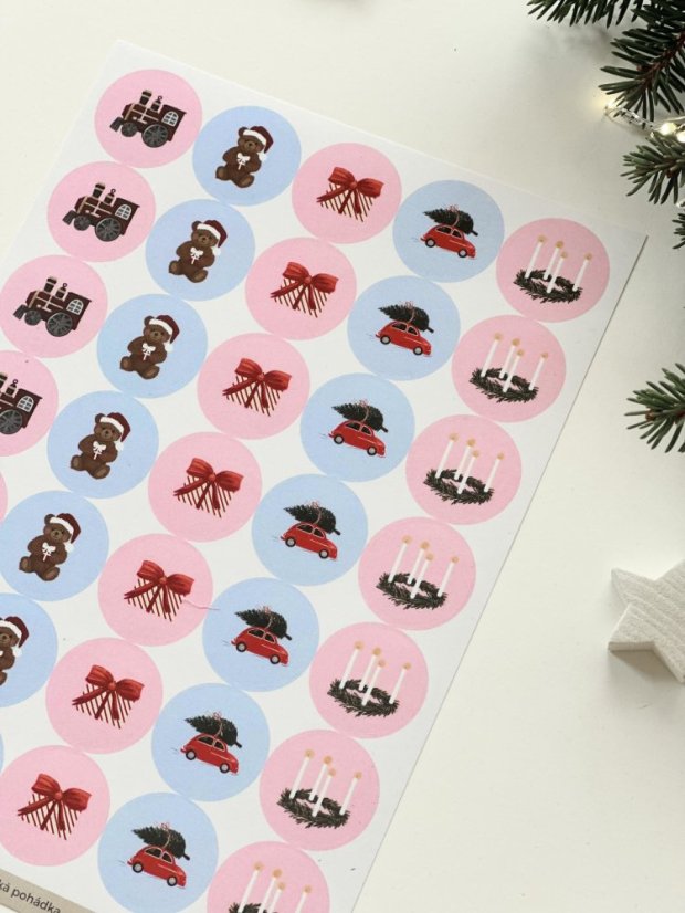 Be Nice ECO Christmas stickers - English fairytale