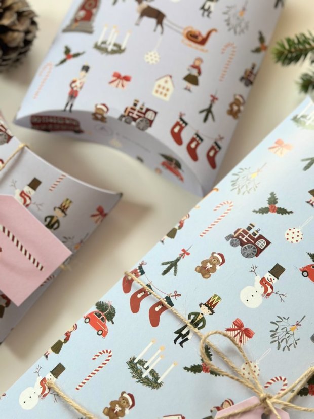 Be Nice ECO Christmas gift boxes blue - English Fairytale