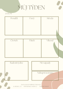 PDF Týdenní plánovač od Be Nice - Harmonie