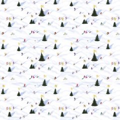 Be Nice vánoční balicí papír Zimní radovánky - velký 3ks