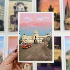 Be Nice ECO postcard ohled Prague Secrets National muzeum