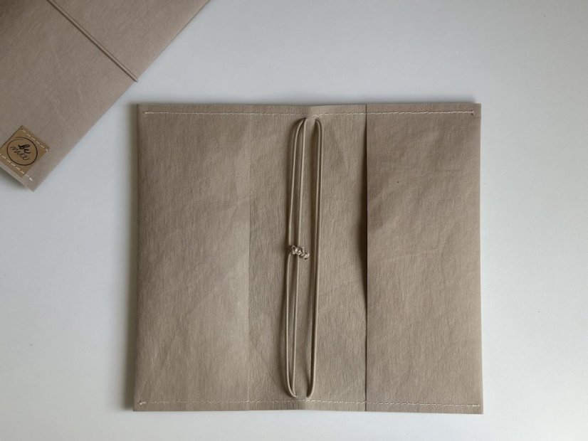 Be Nice diář na míru - wash paper pouzdro na diář taupe - Be Nice wash paper pouzdro na diář: Be Nice wash paper pouzdro na diář
