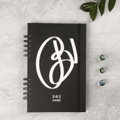 Be Nice ECO Diary 365 SOBĚ - black with white 2026
