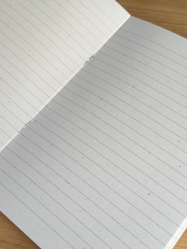 Be Nice eco notebook made from handmade paper – calendula and wormwood
