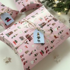 Be Nice ECO Christmas gift boxes pink - English Fairytale