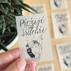 Be Nice Nažehlovačka na textil - Přežijí jen srdcaři