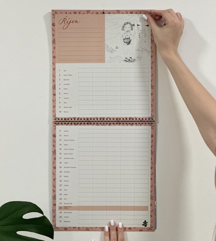 Be Nice EKO Rodinný nástěnný kalendář