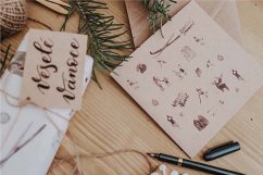Be Nice ECO Christmas card - Natural brown