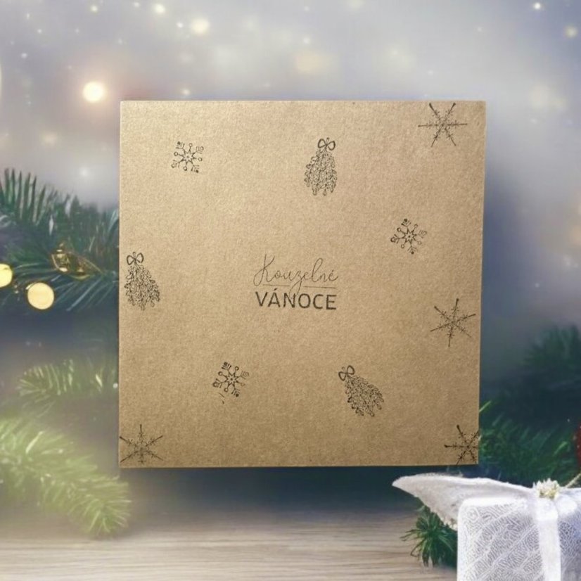 Obálka na přání 15 x 15 cm - vánoční
