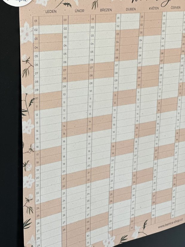 Be Nice ECO Family Fridge Calendar 2026