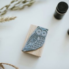 Be Nice stamp owl