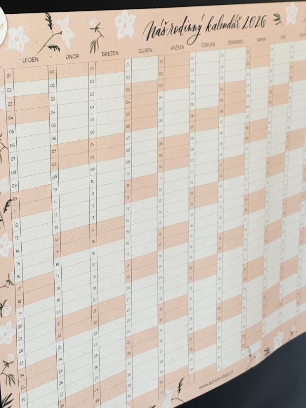 Be Nice ECO Family Fridge Calendar 2026