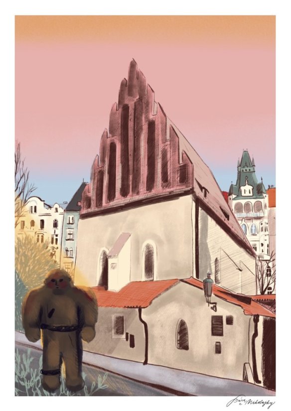 Be Nice ECO poster Prague secrets Golem A4 and A5