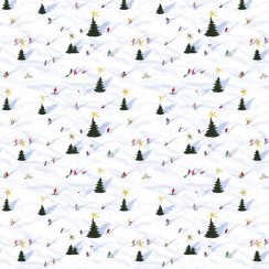 Be Nice vánoční balicí papír Zimní radovánky - velký 3ks