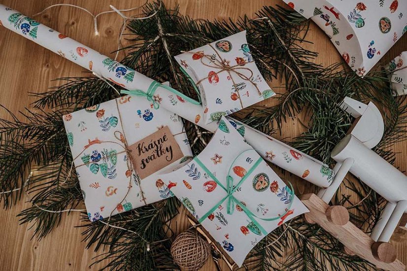 Be Nice ECO Family Christmas wrapping set