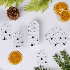 Be Nice ECO Christmas name tag - Winter wonderland 9 pcs