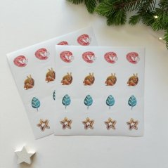 Be Nice Christmas stickers - Family (32 pcs)