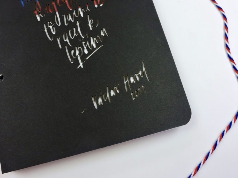 Be Nice ECO Notebook with spiral binding – A Tribute to Václav Havel