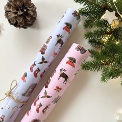 Be Nice EKO balicí papír Anglická pohádka (růžový a modrý) - sada 10 ks