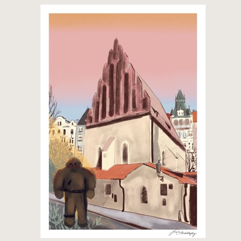 Be Nice ECO poster Prague secrets Golem A4 and A5