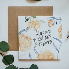 Be Nice Card Peony – Wisdom