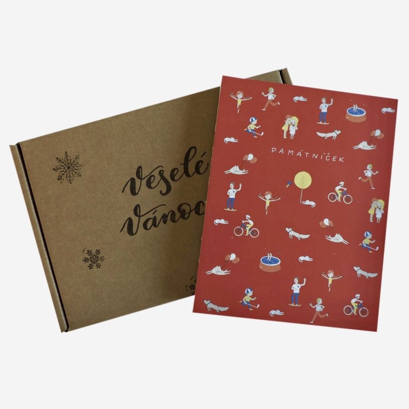 Be Nice ECO memory book for kids - red