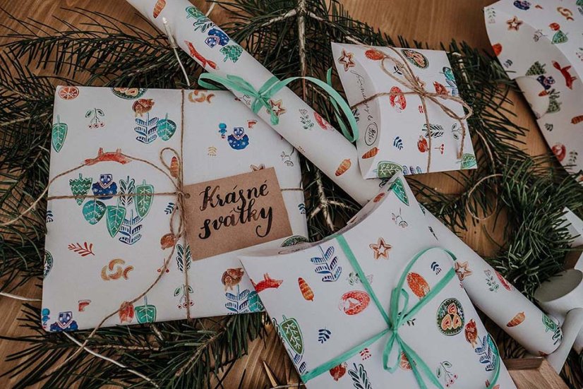 Be Nice ECO Family Christmas wrapping set