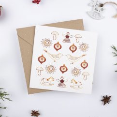 Be Nice ECO Christmas card - Czech Christmas with text