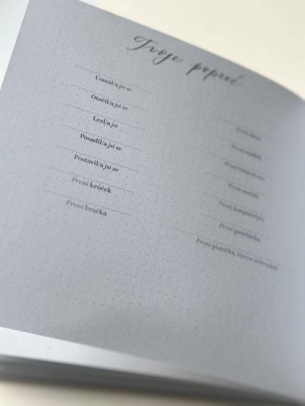 Be Nice Deník pro miminko - Tvůj příběh