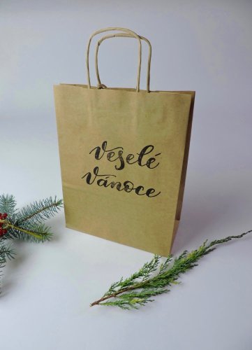 Be Nice Dárková taška s jmenovkou - Veselé Vánoce