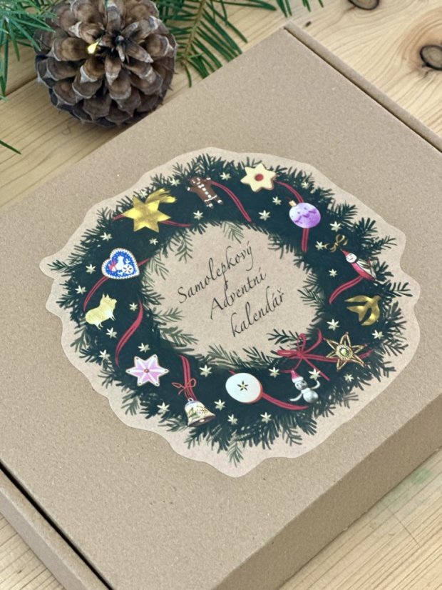 Be Nice EKO Samolepkový Adventní kalendář