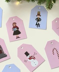Be Nice ECO Christmas name tags - English fairytale