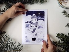 Be Nice EKO vánoční přání Jsi moje vánoční hvězda modré