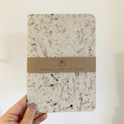 Be Nice eco notebook, brown, handmade paper – upcycling