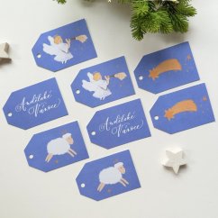 Be Nice ECO Christmas name tags -Angelic 8 pcs