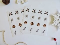 Be Nice Christmas stickers Pine