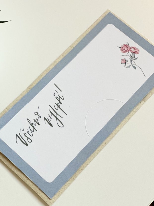 Be Nice EKO obálka na peníze - Všechno nejlepší